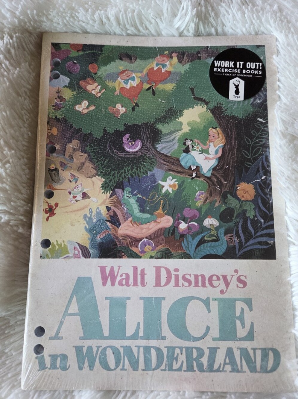 Typo Disney Vintage Poster 3-Hole Punch Notebook Set